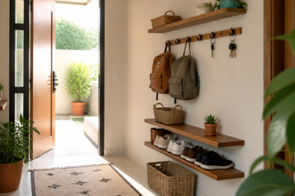 Almacenamiento vertical: cómo ordenar la entrada de casa